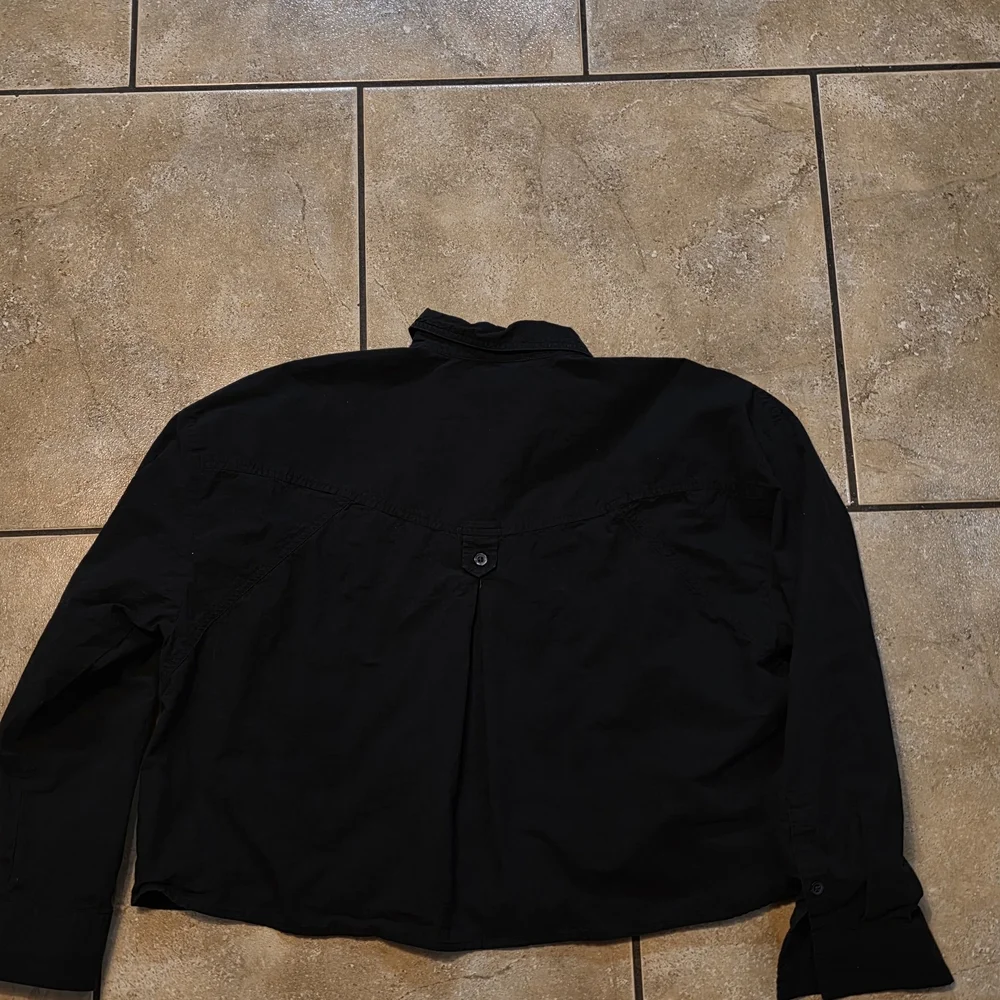 Madewell OVERSIZED Black Button-Down Shirt - Picture 7 of 12